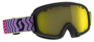 Превью Горнолыжная маска уменьшенного размера Маска горнолыжная SCOTT Junior Witty Chrome Purple Neon Pink/Yellow Chrome (271826-5734335)